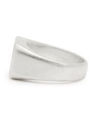 AllSaints Silver Tone Mens Chunky Hexagon Signet Ring - Image 5 of 6