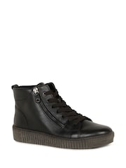 Gabor Lake Leather Hi-Top Black Trainers - Image 3 of 5