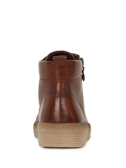 Gabor Lake Sattel Leather Hi-Top Brown Trainers - Image 5 of 5