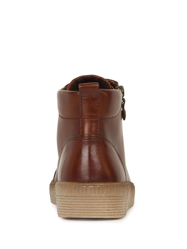 Gabor Lake Sattel Leather Hi-Top Brown Trainers - Image 5 of 5 Gabor Lake Sattel Leather Hi-Top Brown Trainers - Image 5 of 5