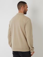 Natural - Threadbare Pique Zip Through Shacket - Imagen 3 de 4