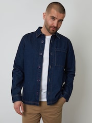 Threadbare Denim Shacket - Imagen 1 de 4