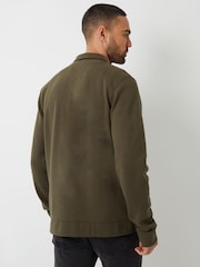 Verde - Threadbare Pique Zip Through Shacket - Imagen 3 de 4