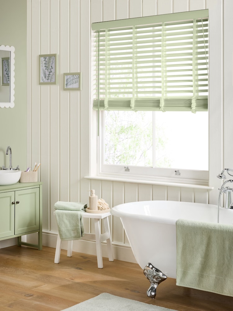 Sage Green Hampshire 50mm Slat Venetian Blinds - Image 1 of 6