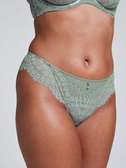 Hunkemoller Green Daisy Brazilian Knickers - Image 2 of 5