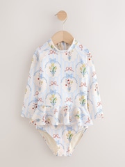 Blue/White Bow Sunsafe Swim Set (3mths-7yrs) - Image 1 of 4