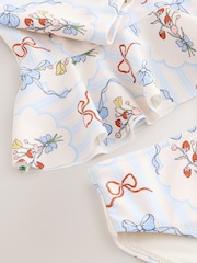 Blue/White Bow Sunsafe Swim Set (3mths-7yrs) - Image 3 of 4