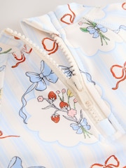 Blue/White Bow Sunsafe Swim Set (3mths-7yrs) - Image 4 of 4