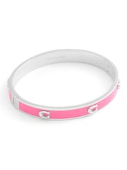 COACH Pink Signature C Enamel Bangle Bracelet - Image 1 of 5
