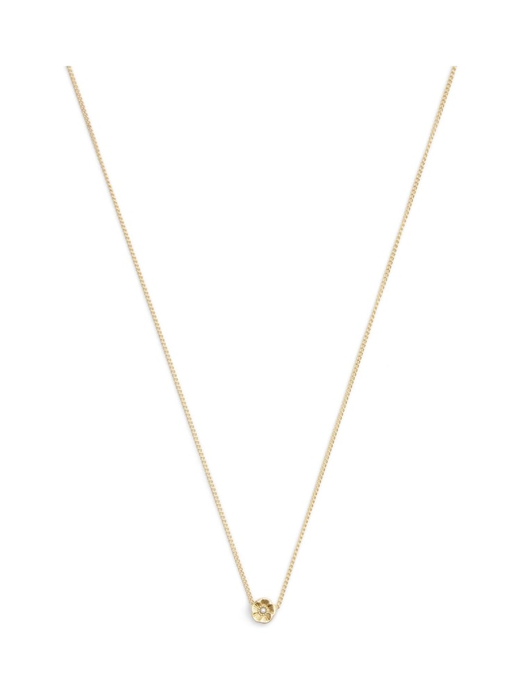 COACH Gold Tone Signature Tea Rose Pendant Necklace - Image 2 of 3