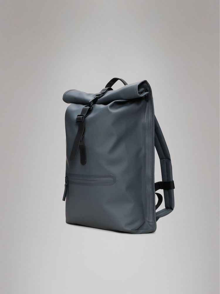 rains blue backpack Rolltop Rucksack | | Dusk waterproof and scratch Unisex Rains Field Backpack -