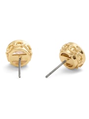 COACH Gold Tone Stone Necklace & Earrings Boxed Jewelry Set - Image 5 of 6