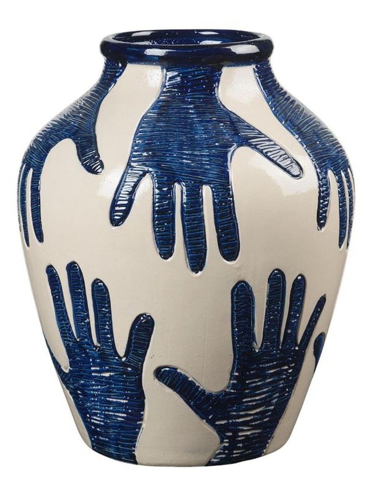 Broste Copenhagen Intense Blue Mime Vase - Image 4 of 4 Broste Copenhagen Intense Blue Mime Vase - Image 4 of 4