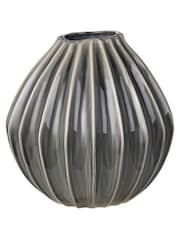 Broste Copenhagen Smoke Grey Wide Large Vase - Image 1 of 1