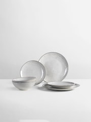Broste Copenhagen Set of 2 Sand Nordic Sand Dinner Set for Two - Image 1 of 1