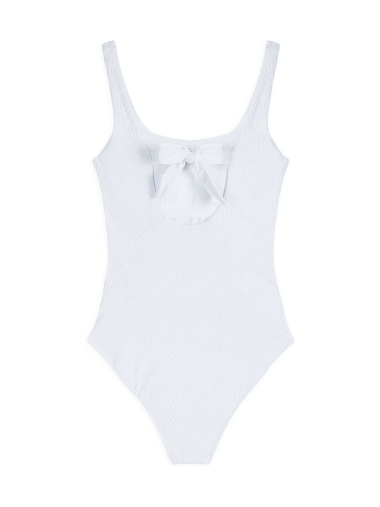 Chelsea Peers White Jacquard Shell Swimsuit - Image 5 of 5