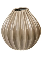 Broste Copenhagen Rainy Day Grey Wide Medium Vase - Image 1 of 1