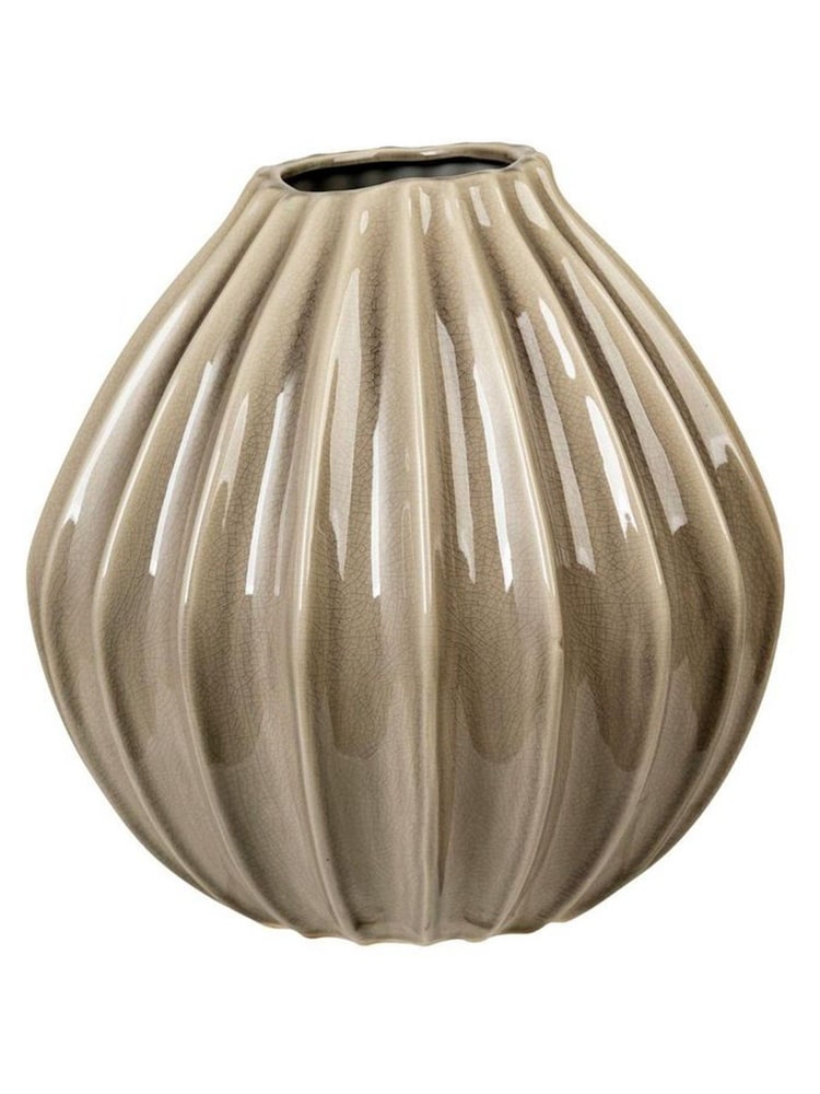 Broste Copenhagen Rainy Day Grey Wide Large Vase - Image 1 of 1