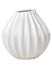Broste Copenhagen Ivory Wide Medium Vase - Image 1 of 1