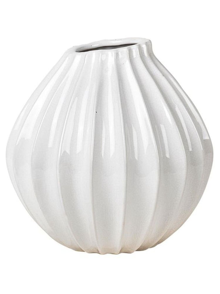 Broste Copenhagen Ivory Wide Medium Vase - Image 1 of 1 Broste Copenhagen Ivory Wide Medium Vase - Image 1 of 1