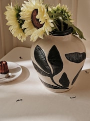 Broste Copenhagen Black Herbert Vase - Image 1 of 4