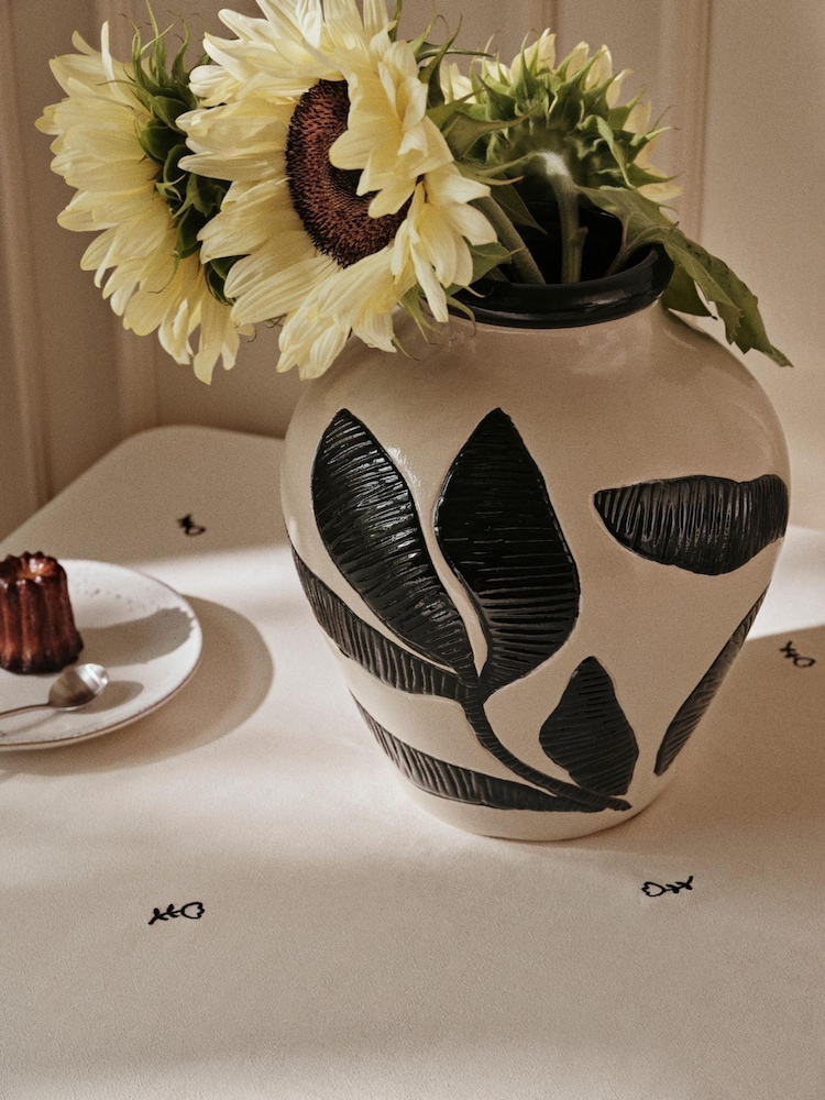 Broste Copenhagen Black Herbert Vase - Image 1 of 4