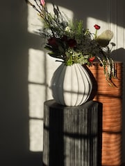Broste Copenhagen Ivory Large Wide Vase - Image 1 of 3