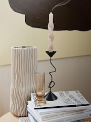 Broste Copenhagen Beige Magny Vase - Image 1 of 3