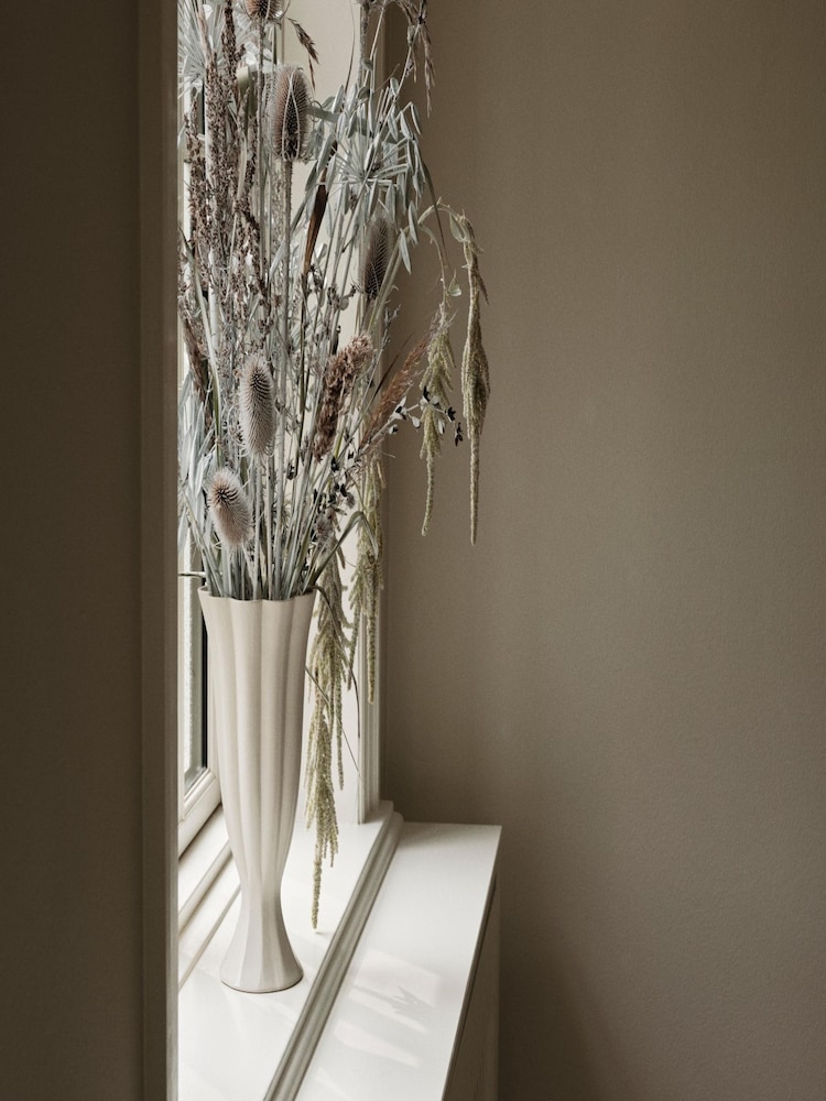 Broste Copenhagen Cream Heli Vase - Image 2 of 4 Broste Copenhagen Cream Heli Vase - Image 2 of 4