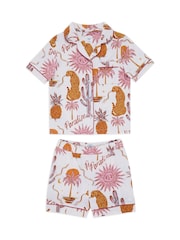 Chelsea Peers Kids Bohemian Paradise Print Short Pyjamas Set - Imagen 2 de 3