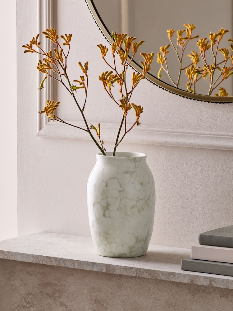 White Port Marble Vase - Image 1 of 2