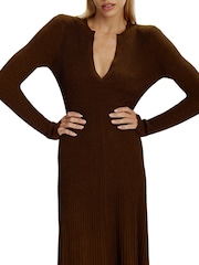 Bardot Brown Hattie Knit Midi Dress - Image 4 of 4