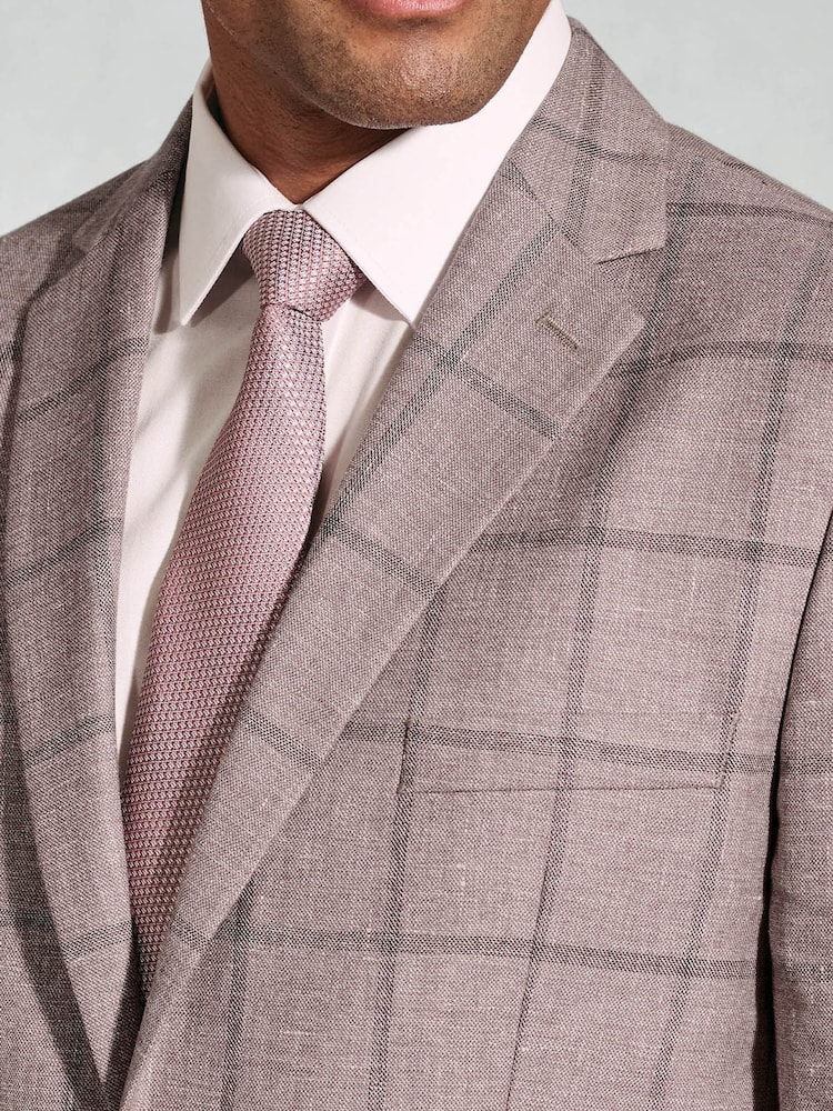 Brook Taverner Windowpane Pellava Blend Takki - Image 3 of 5
