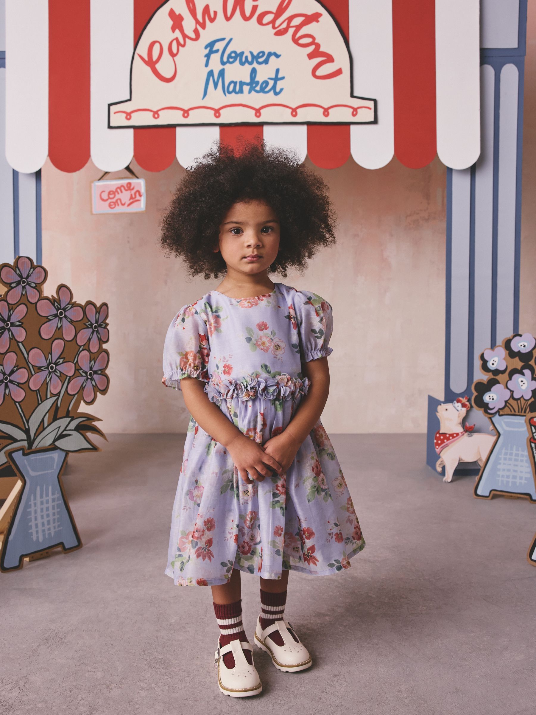 cath kidston ice cream dress Cath Kidston Girls Mini Ice Creams Ella Shirred Dress  Designer Kids Outlet