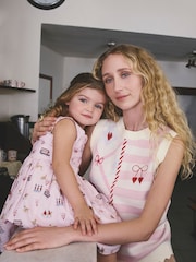 Cath Kidston Pink London Print Bow Front Prom Dress (3mths-8yrs) - Image 6 of 13