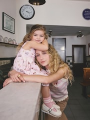 Cath Kidston Pink London Print Bow Front Prom Dress (3mths-8yrs) - Image 7 of 13