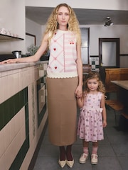 Cath Kidston Pink London Print Bow Front Prom Dress (3mths-8yrs) - Image 8 of 13