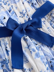 Cath Kidston Blue Floral Sleeveless Prom Dress (3mths-8yrs) - Image 10 of 12