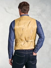 Brook Taverner Brown Harris Tweed Herringbone Waistcoat - Image 2 of 2