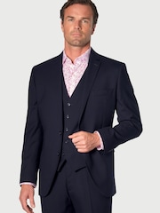 Brook Taverner Blue Wool Blend Suit Jacket - Image 1 of 4