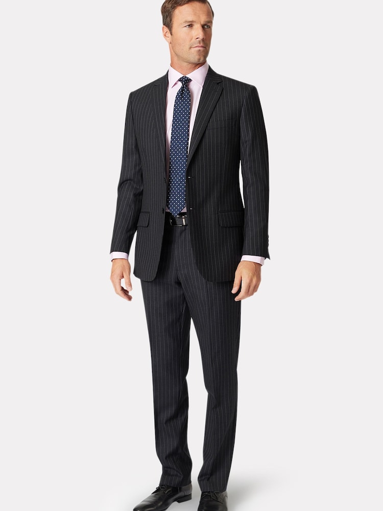 Brook Taverner Black Wool Suit Jacket - Image 2 of 4