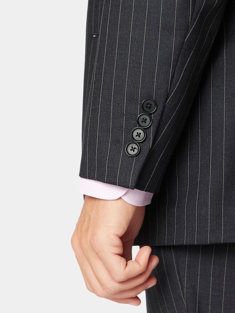 Brook Taverner Black Wool Suit Jacket - Image 3 of 4