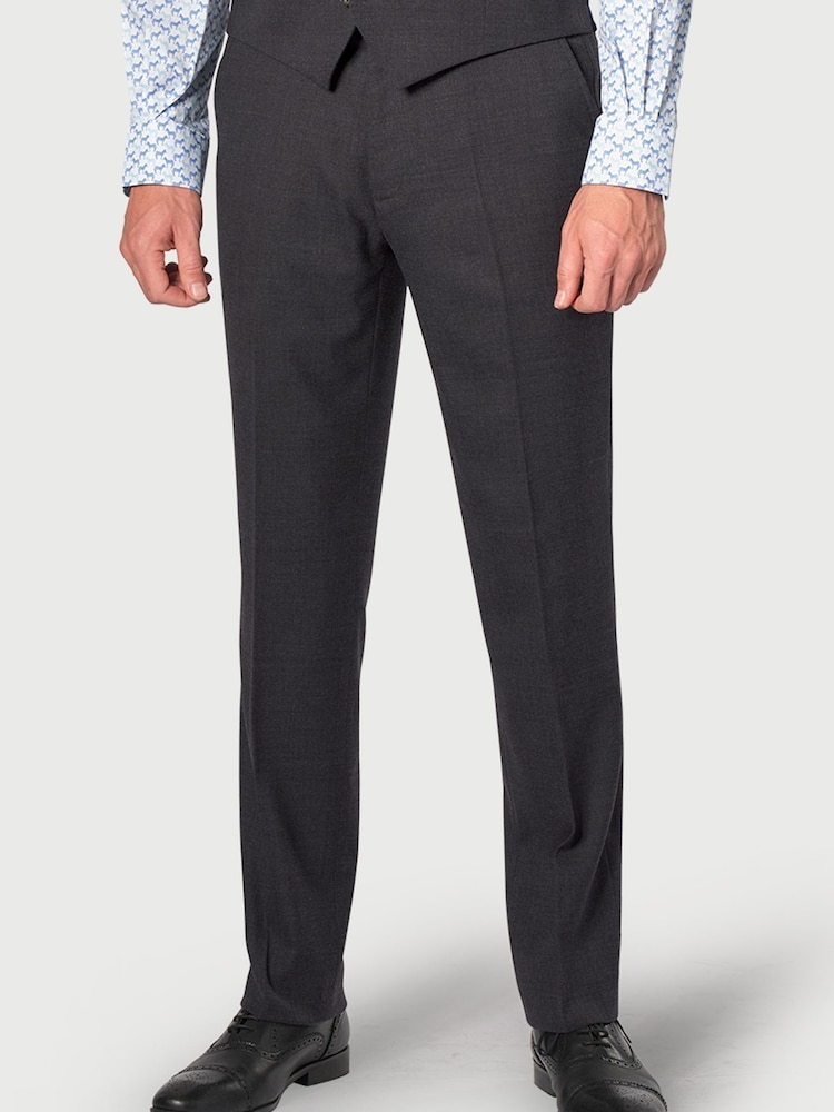 Brook Taverner Black Wool Blend Suit Trousers - Image 1 of 1