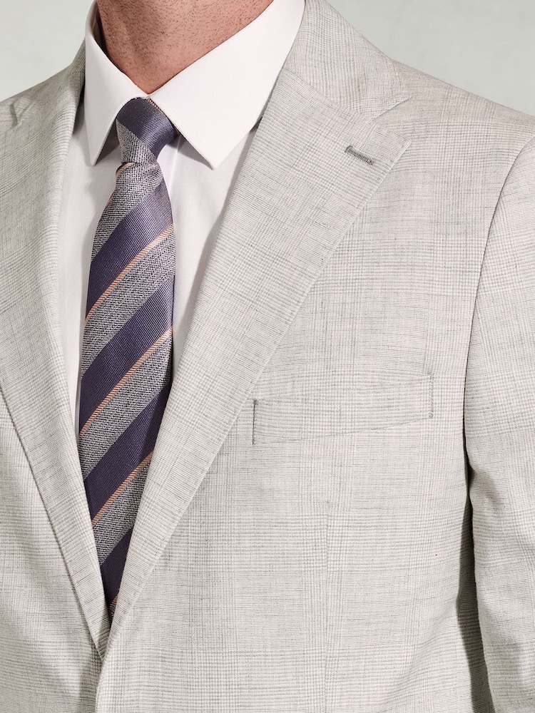 Brook Taverner Grey POW Check Occasion Suit Jacket - Image 3 of 6
