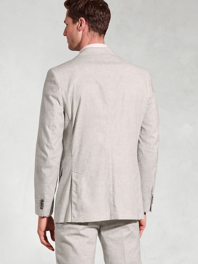 Brook Taverner Grey POW Check Occasion Suit Jacket - Image 4 of 6