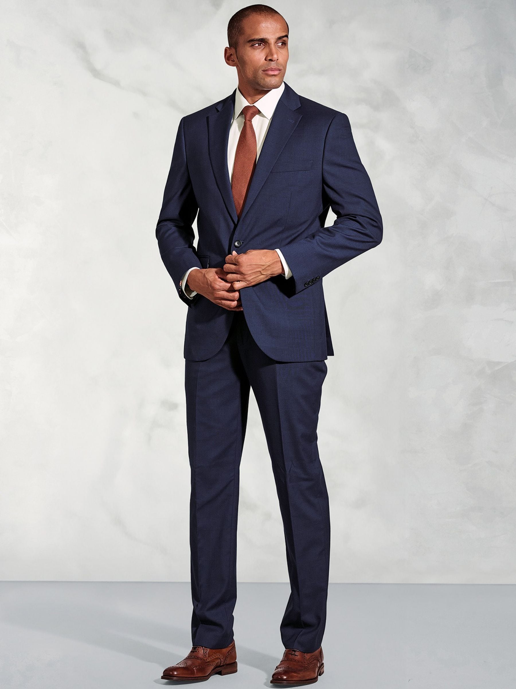 Buy Brook Taverner Blue Overcheck Suit Jacket from Next USA