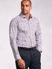 Brook Taverner Pink Ocassion Ornate Floral Print Long Sleeve Shirt - Image 1 of 5