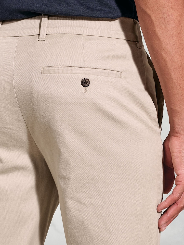 Brook Taverner Cream Sateen Stretch Trousers - Image 3 of 3