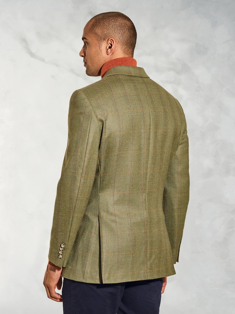 Brook Taverner Green Wool Tweed Jacket - Image 2 of 5 Brook Taverner Green Wool Tweed Jacket - Image 2 of 5