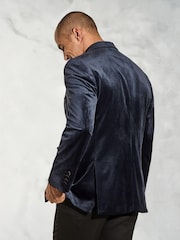 Brook Taverner Blue Velvet Evening Jacket - Image 2 of 2